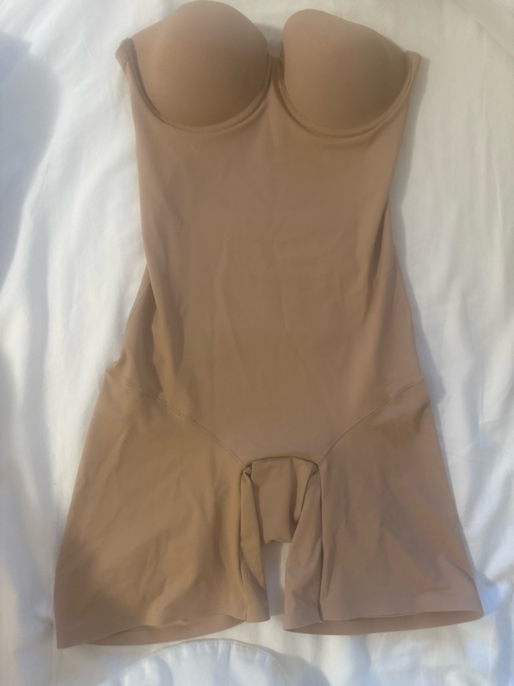 Seamless Strapless Shaping Bodysuit - Nude